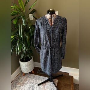 Denver Hayes Tie Waist Long Sleeved Dress Size Large
